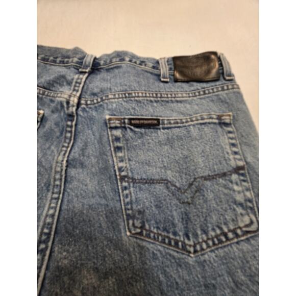 Harley Davidson Men's Size 40x30 Loose Fit Denim Blue Jeans - Picture 3 of 7